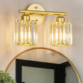 FDPBY Modern 2 Light Crystal Vanity Light, Compatible