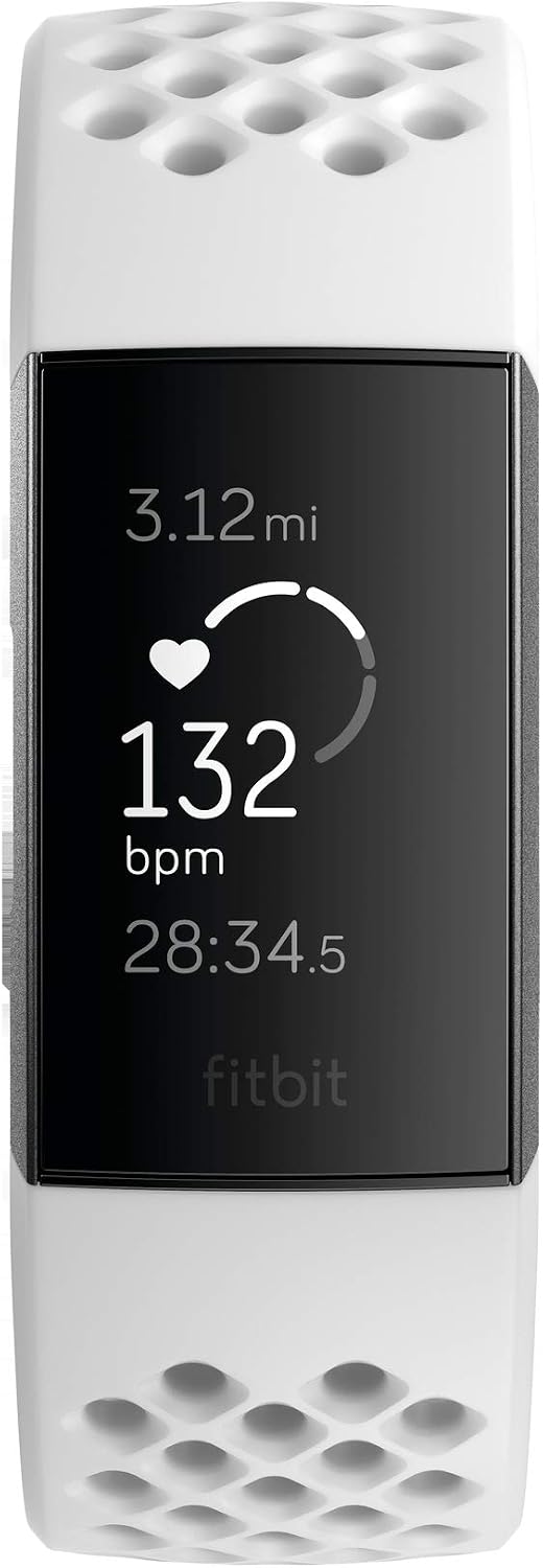 fitbit charge 3 fitness activity tracker shown in use