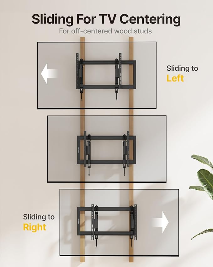 monTEK Heavy Duty Tilting TV Wall Mount Barckt