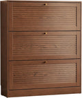 KungFuWood Soild Wood Shoe Storage Cabinet
