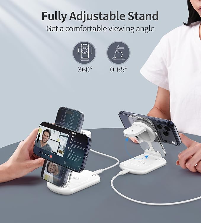 3 in 1 Magnetic Wireless Charging Station