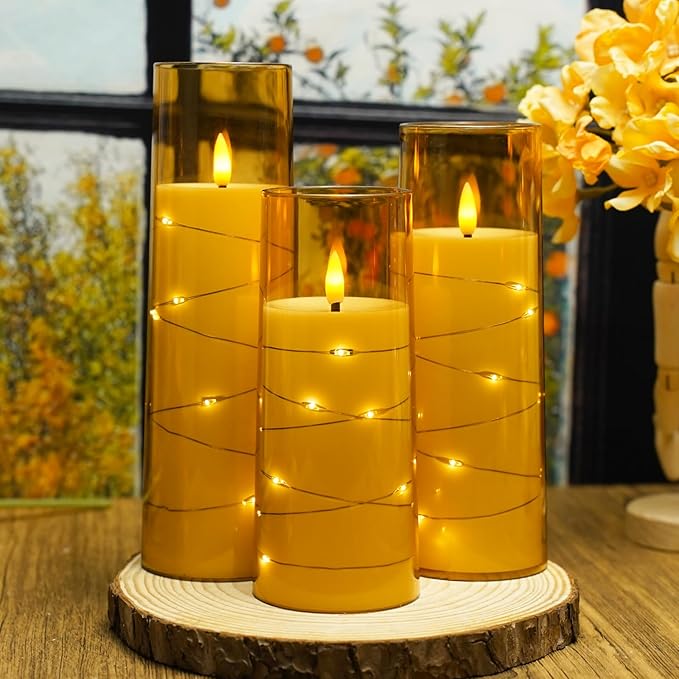 Flickering Flameless LED Candles, Battery Operated Candles 9 Pcs