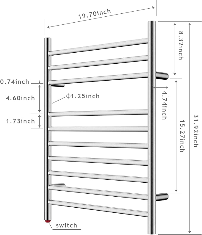 HEATGENE Towel Warmer, Compact Electric Towel Warmer