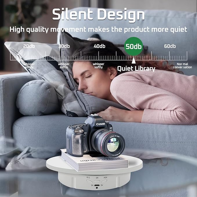 JAYEGT 3in 1 Motorized Rotating Display Stand