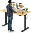SANODESK Electric Standing Desk 55 x 28 Inches Whole-Piece Desktop Height