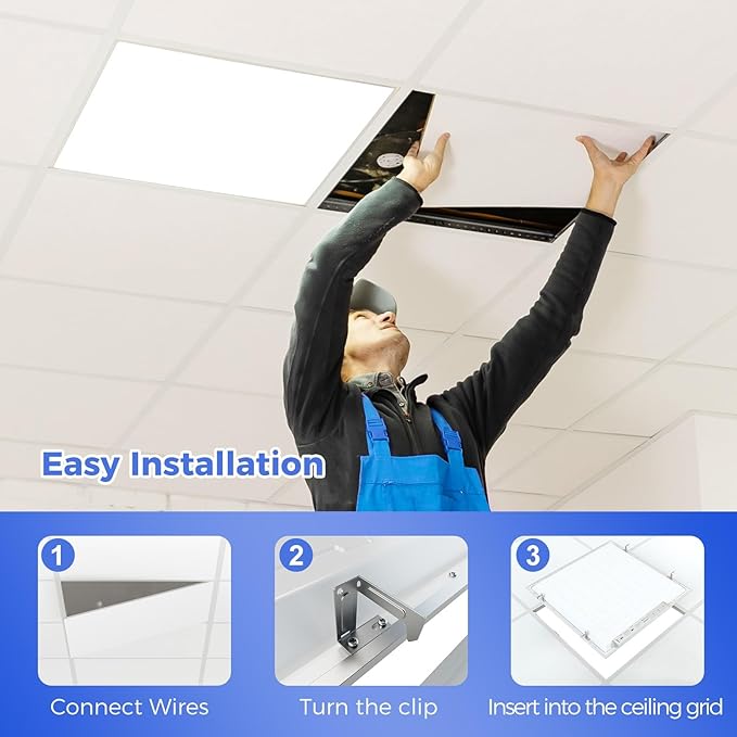 AIKVSXER 42 Pack 2x2 LED Flat Panel Light, Flush Mount Ceiling Light Kitchen