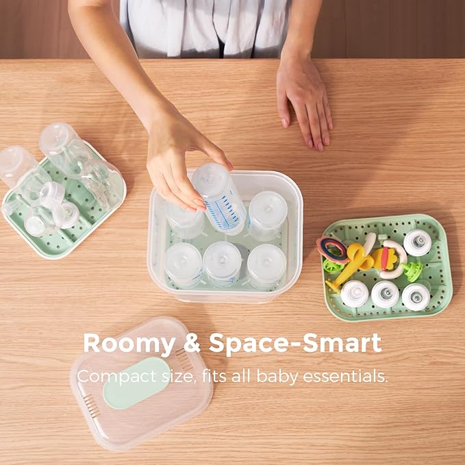 Momcozy Bottle Sterilizer and Dryer, Modular Nesting Space Saving Design