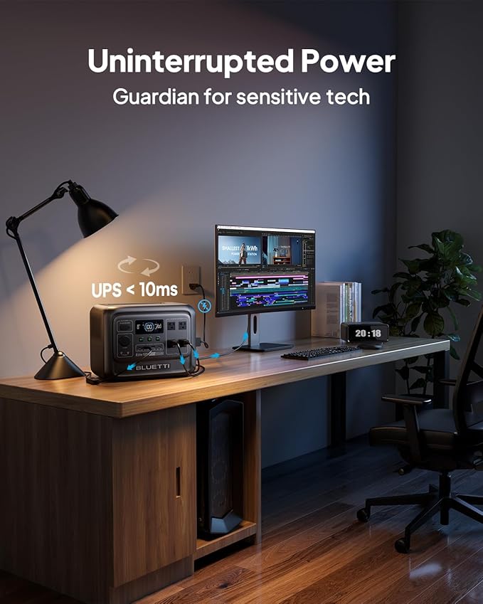 BLUETTI Elite 100 V2 Portable Power Station, 1024Wh LFP Battery Backup w/ 4