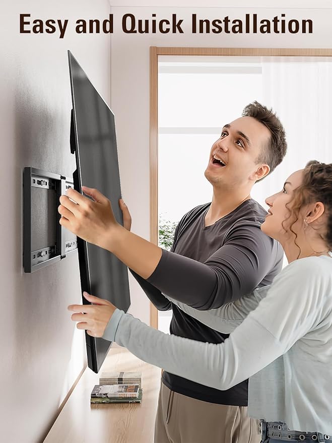 Mounting Dream Fixed TV Wall Mount, Low Profile Wall Mount Bracket