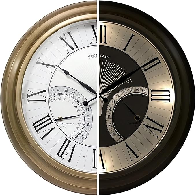 FOUNTAIN DESIGNS 24 Inch in/Outdoor Wall Clock