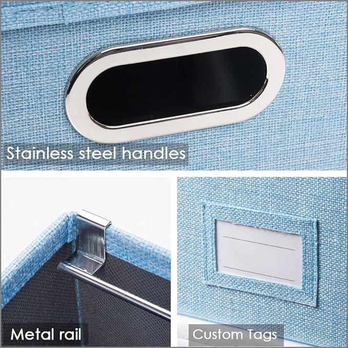 PRANDOM File Organizer Box (Set of 4)