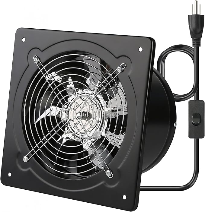 Aydomer 8 Inch Exhaust Fan Metal Ventilation Fan