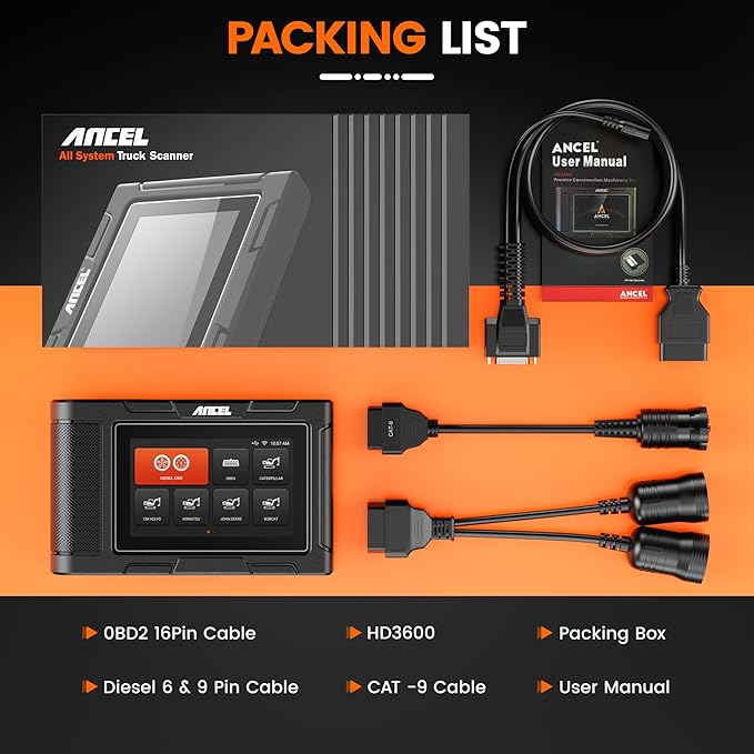 ANCEL HD3600 Heavy Equipment Diagnostic Tool