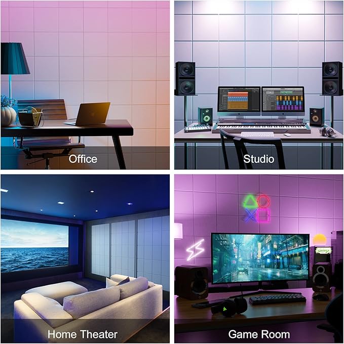 Sonicism 12 Pack Acoustic Wall Panels