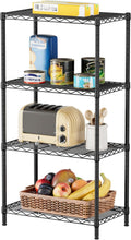 SINGAYE 4 Metal Shelves Wire Shelving Storage Shelf Adjustable Unit Pantry