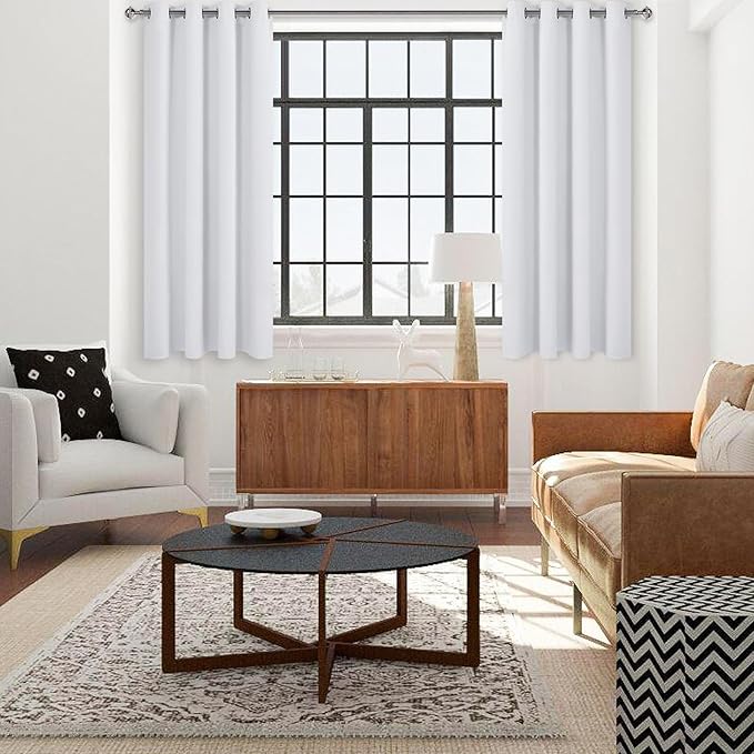 DWCN Blackout Curtains 63 Inch Length, Room Darkening Extra Wide Drapes