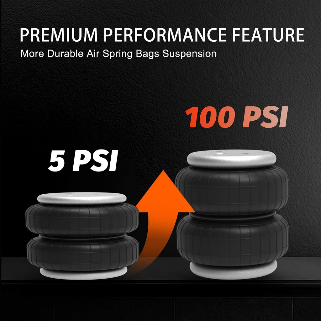 deeagle rear air bags suspension for silverado sierra, close-up detail