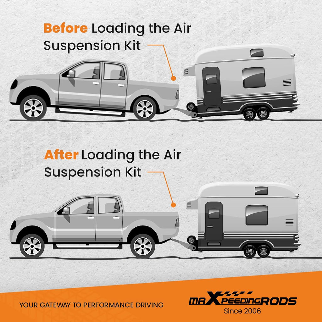 maxpeedingrods air suspension bags kit for chevy silverado, package contents