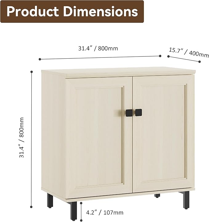 Multifunctional Buffet Sideboard Cabinet Farmhouse Modern Storage Cabinet