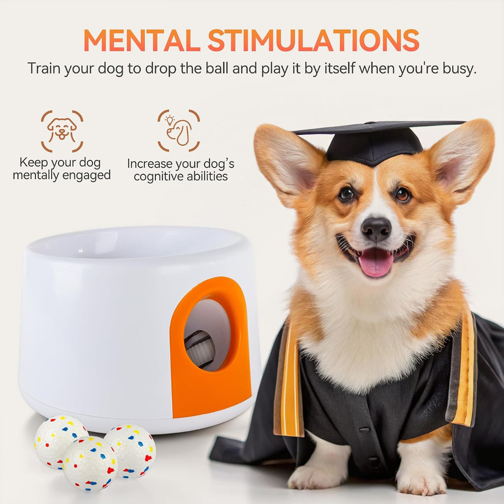AFP Automatic Dog Ball Launcher for Small & Medium Dogs, Rechargeable