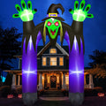 Danxilu 10FT Tall Halloween Inflatables Witch Archway Outdoor Decorations