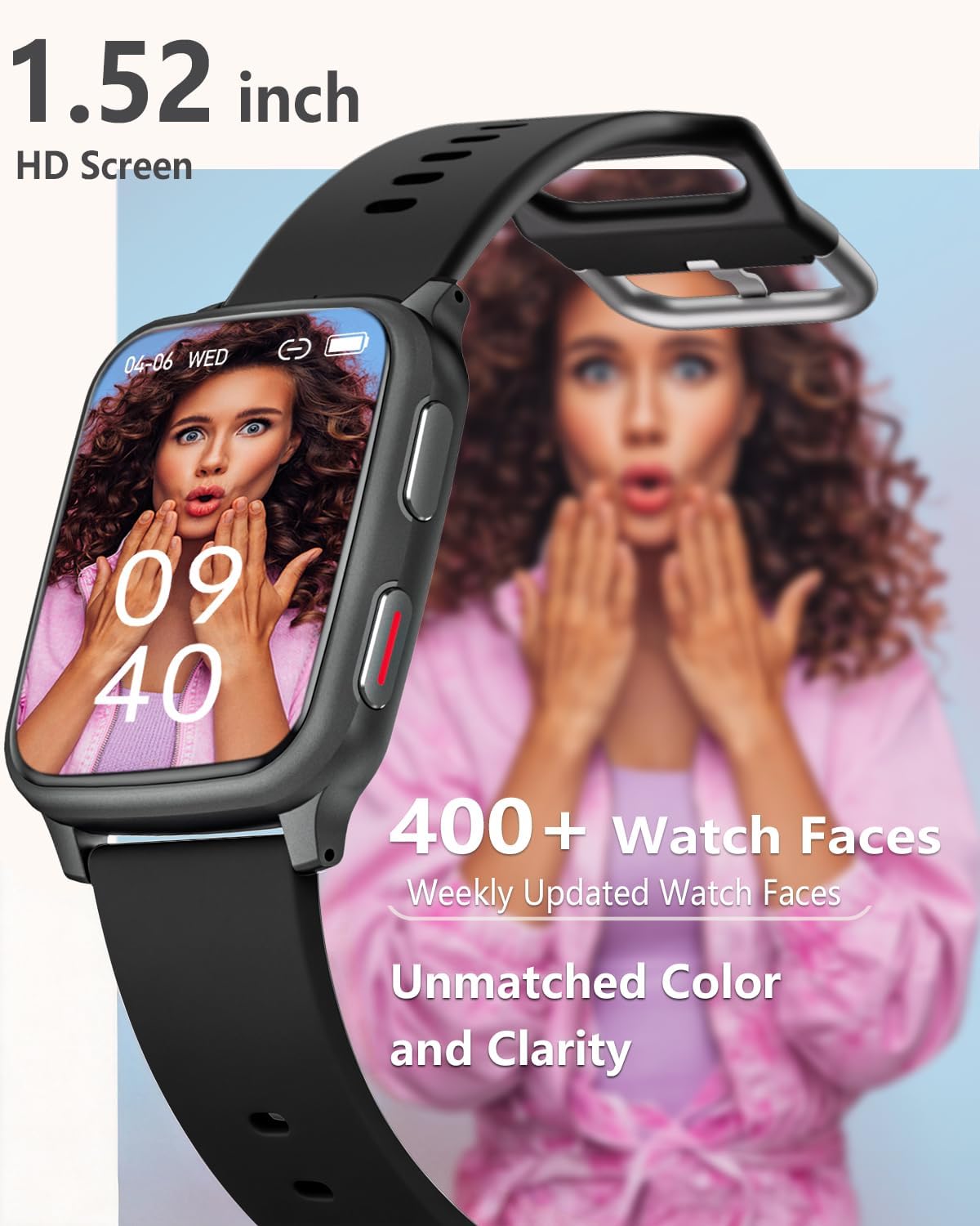 morepro fitness tracker with 24/7 heart rate &, view 9