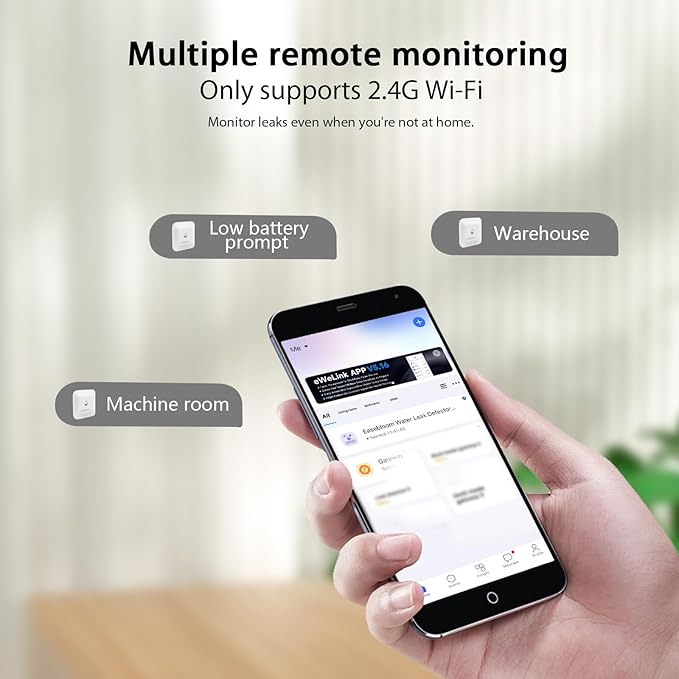Easebloom Water Leak Detector for Home (4-Pack)