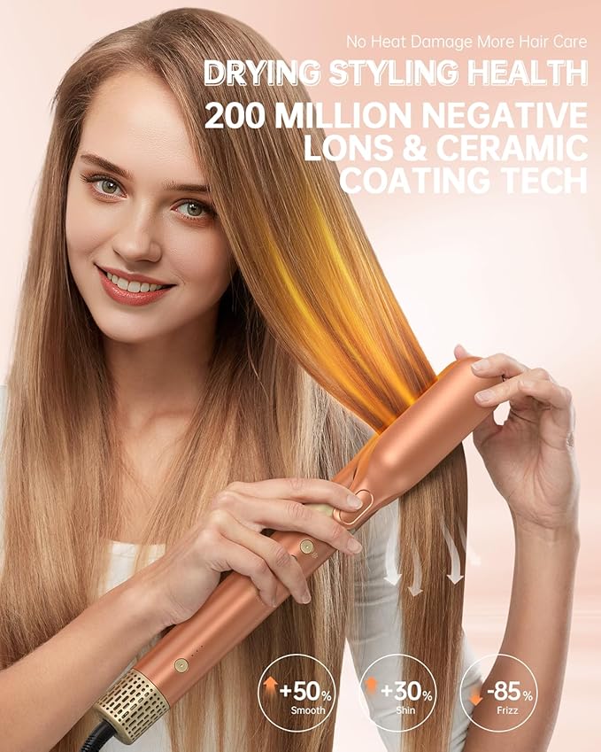 webeauty 6 in 1 Hot Air Styler, High-Speed Negative Ionic Hair Dryer