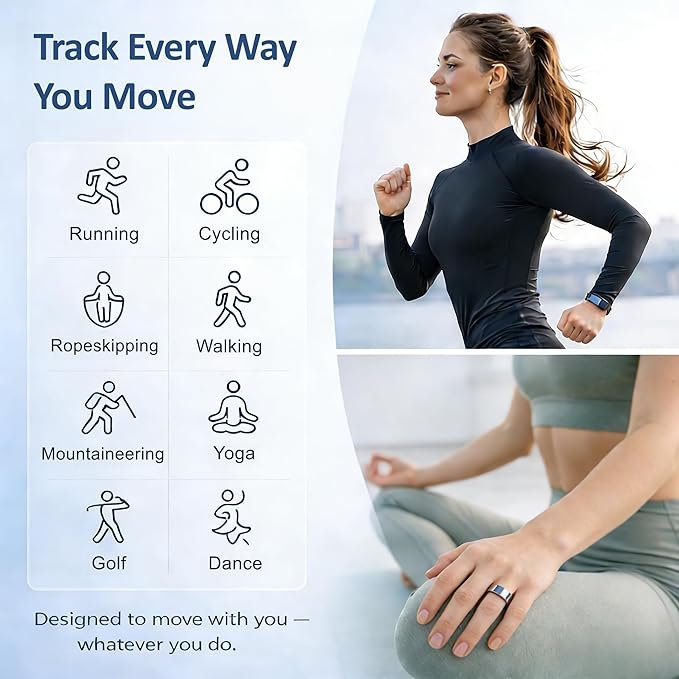 Smart Ring Health & Fitness Tracker