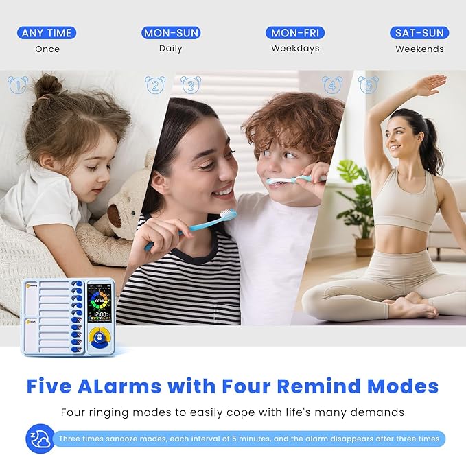 Mooking 5-in-1 Visual Timer, ADHD Tool