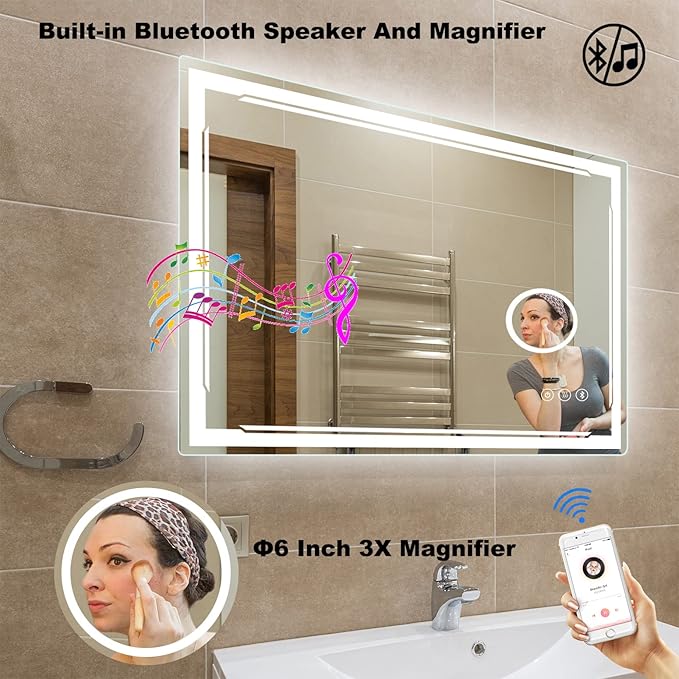30''X48'' LED Bathroom Mirror