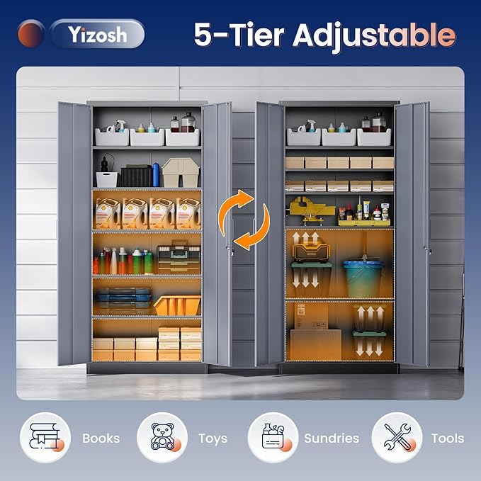 Yizosh Metal Storage Cabinet