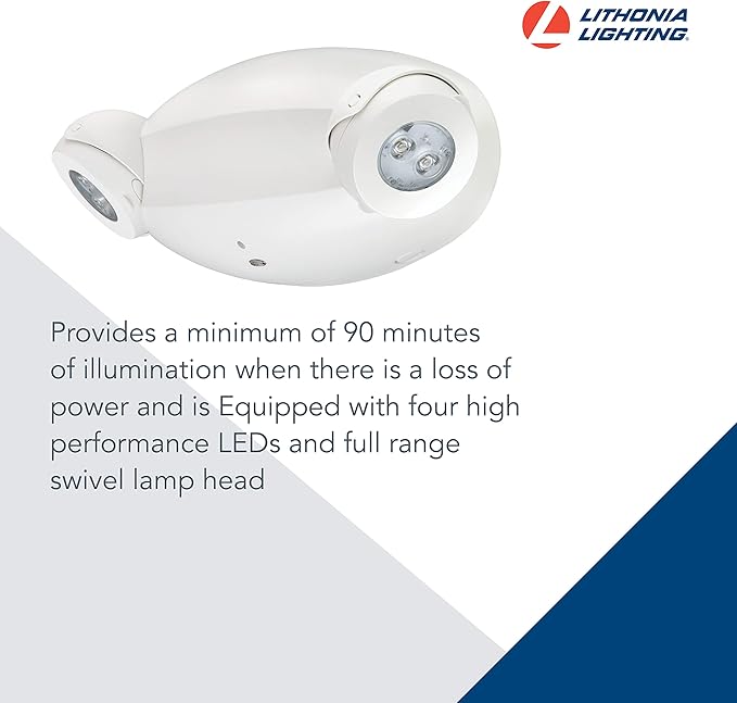 Lithonia Lighting Quantum Emergency Light, Contemporary Commercial LED