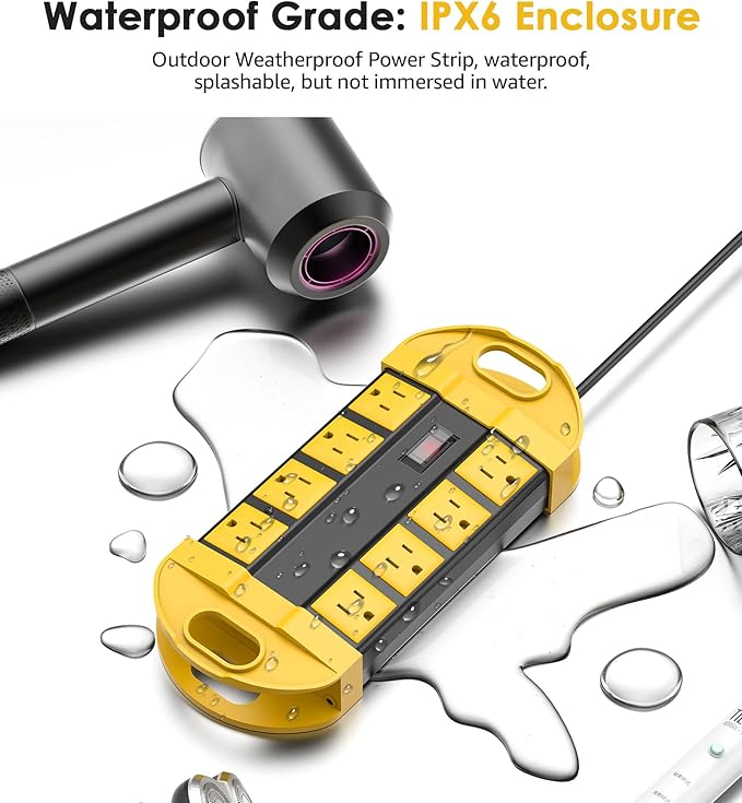 CCCEI Outdoor Power Strip Weatherproof
