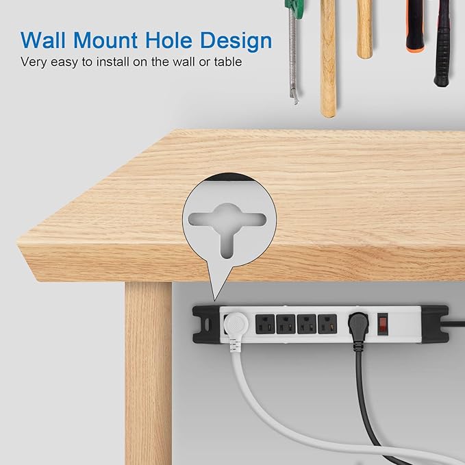 Heavy Duty Surge Protector Power Strip