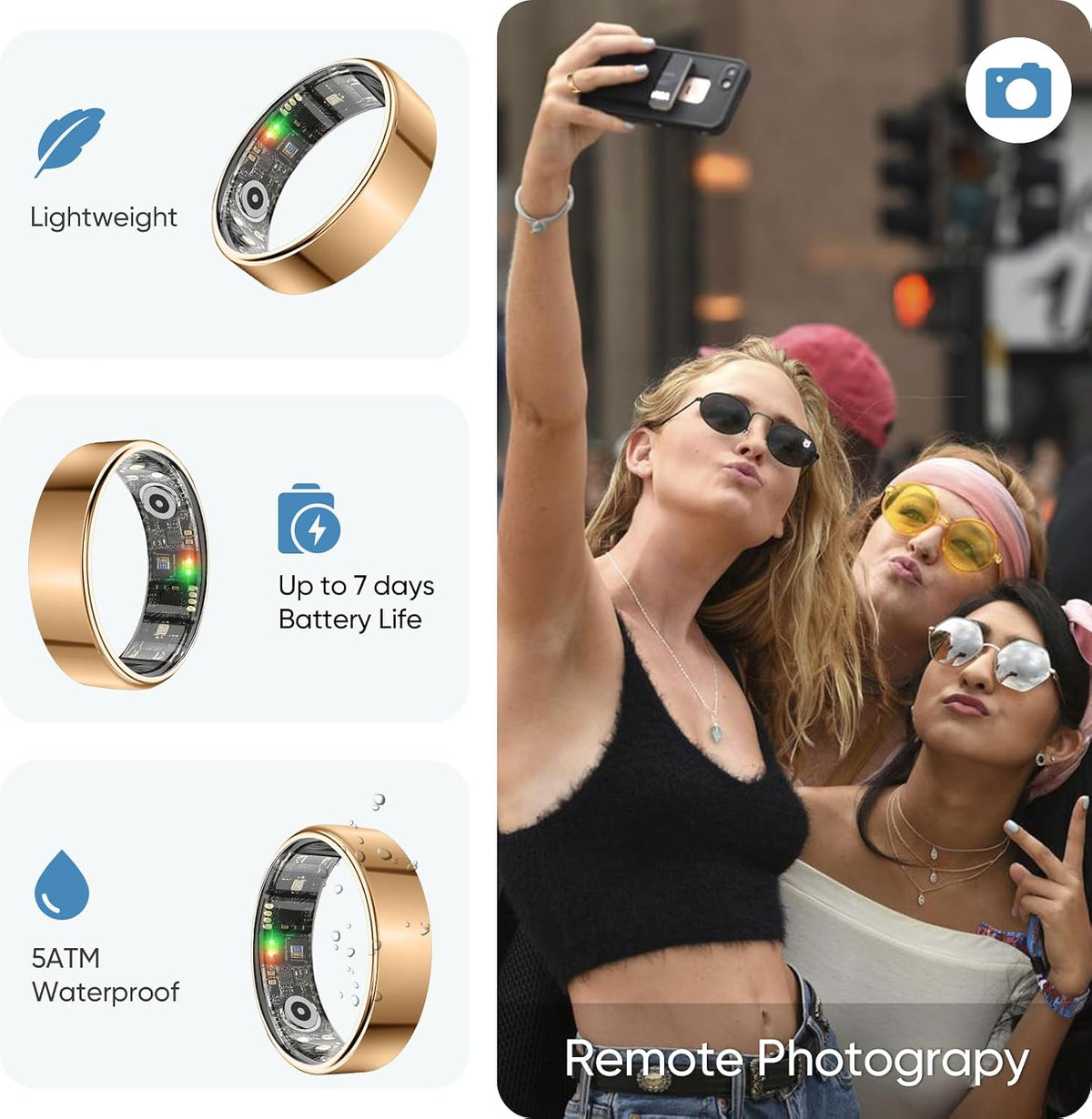 benio gen2 smart ring for women men sleep, package contents