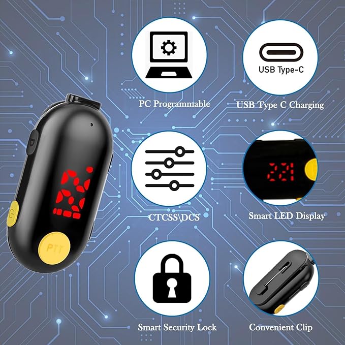 ELIDAIP T-M9 Super Mini Walkie Talkies