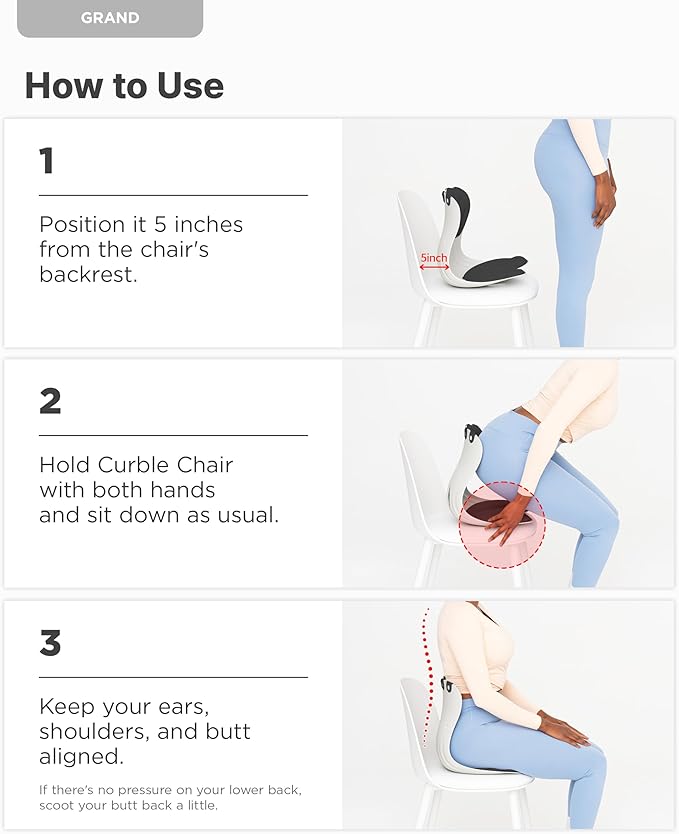 curble Grand – Ergonomic Back and Lumbar Support