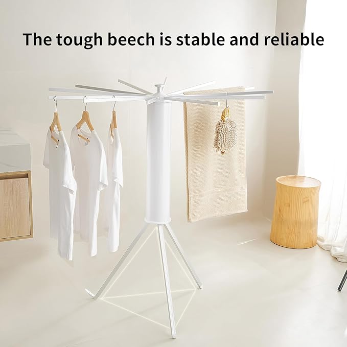JOOM Tripod Clothes Drying Rack, Garment Rack Portable and Foldable Space