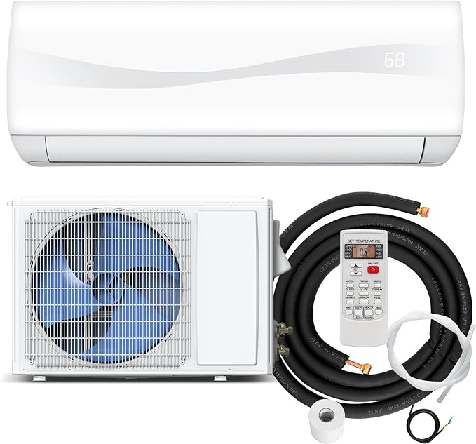 RELAX4LIFE Mini Split Ac/Heating System, 12000 BTU Ductless Mini Split Air