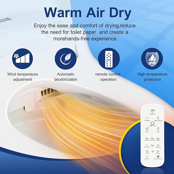 KERDE 08 Smart Electric Bidet Toilet Seat