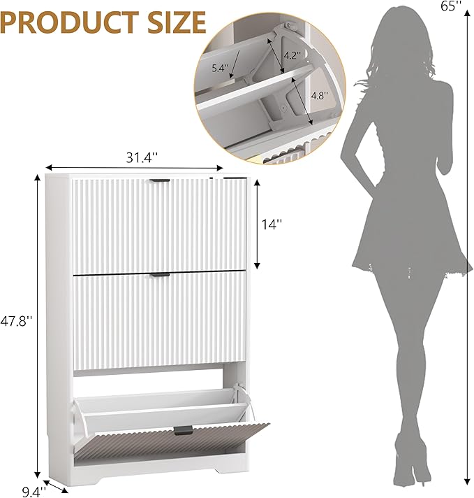 Shoe Cabinet Storage for Entryway