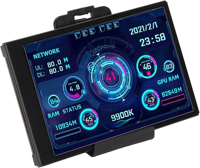 3.5in Computer Temp Monitor, PC Sensor Panel Display, PC CPU HDD Data Monitor