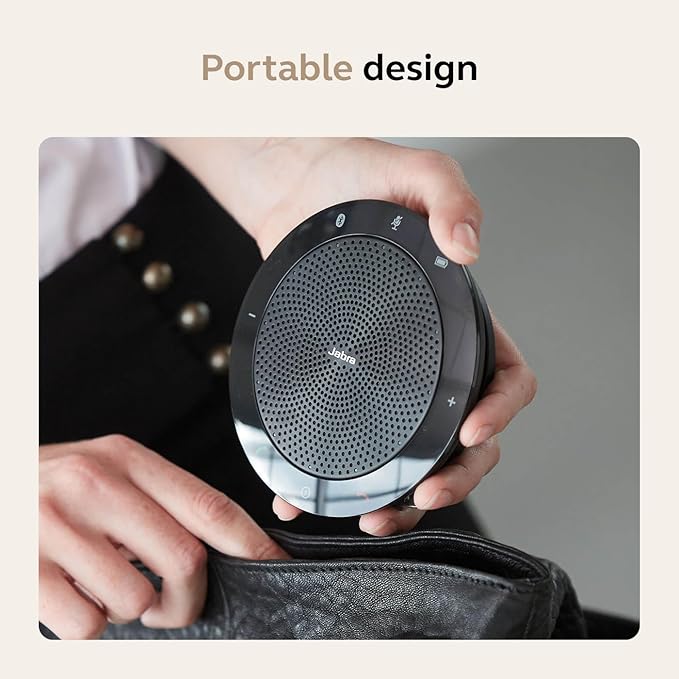 Jabra Speak 510 Portable, USB or Wireless Bluetooth Speaker Meetings and Calls