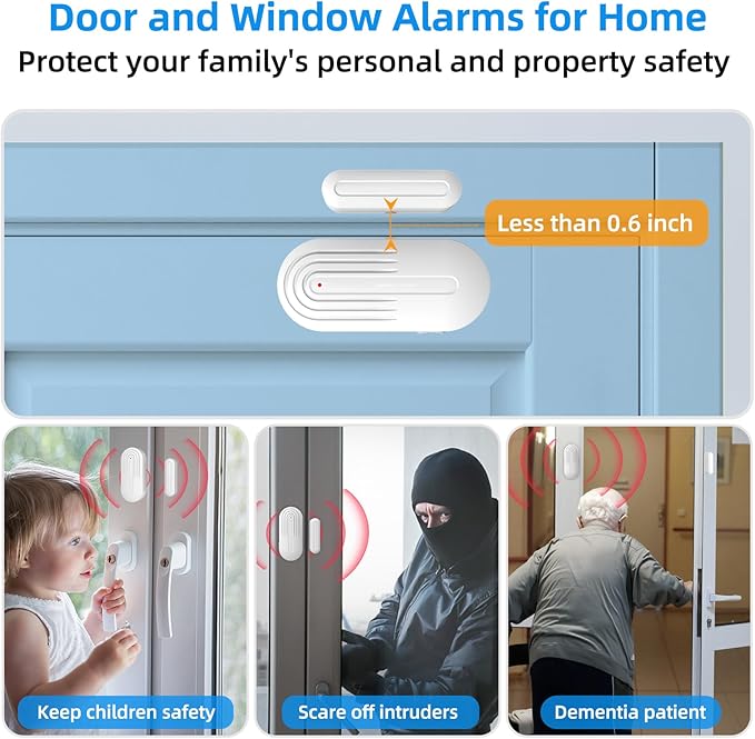 Door Chime, Daytech Wireless Door Sensor Chime When Door Opens, 800ft Range