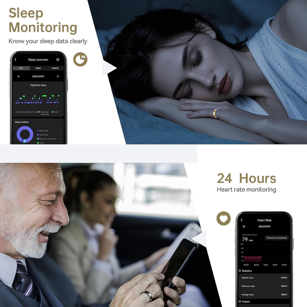 smart ring for women & men, fitness tracker, package contents