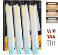 Ansen 4Packs of Under Cabinet Lighting Hardwired, 24IN 18W 1237LM, Dimmable Led