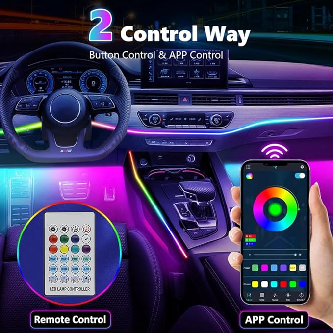 Acrylic Interior Car LED Lights