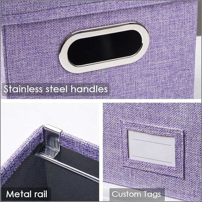 PRANDOM File Organizer Box (Set of 4)