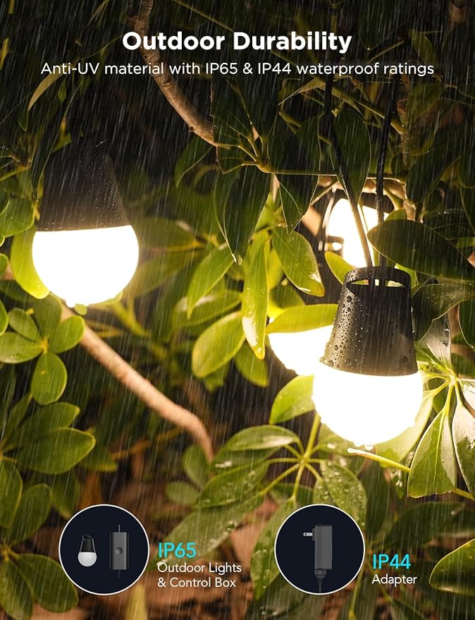 Govee Smart Outdoor String Lights 2, 144ft Outdoor Lights